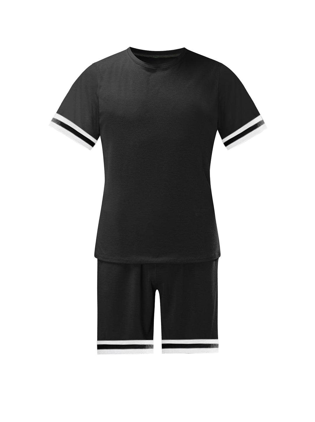 Scott Trend Solid Color Short-sleeved Shorts Two-piece Set