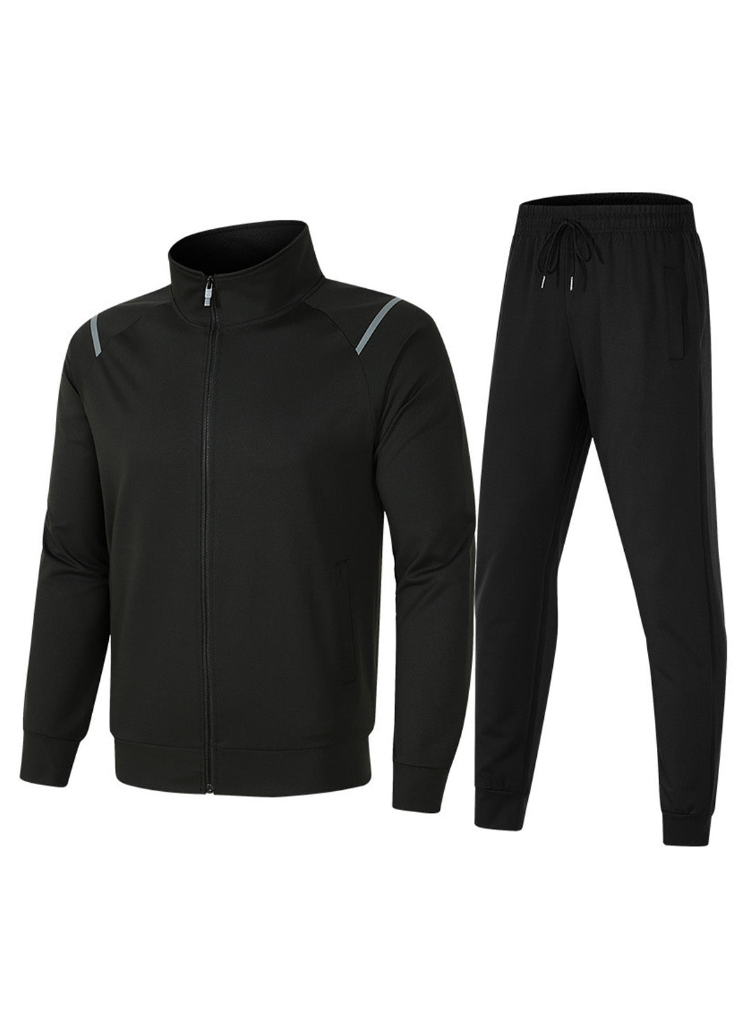 Janousek Stand Collar Sweatshirt With Elastic Waist Sweatpants