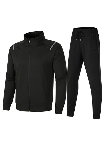 Janousek Stand Collar Sweatshirt With Elastic Waist Sweatpants