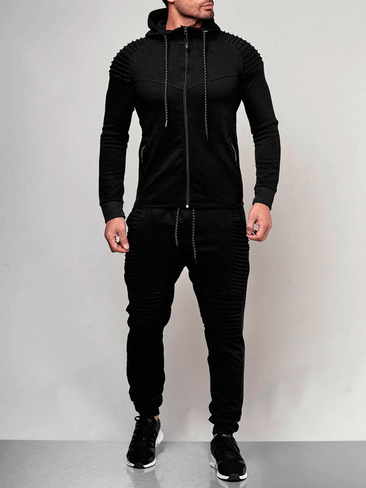 Men's Solid color outdoor sports sets