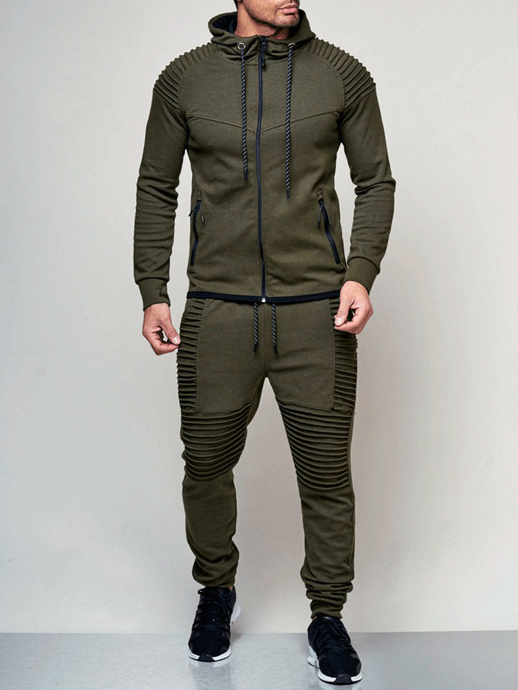 Men's Solid color outdoor sports sets