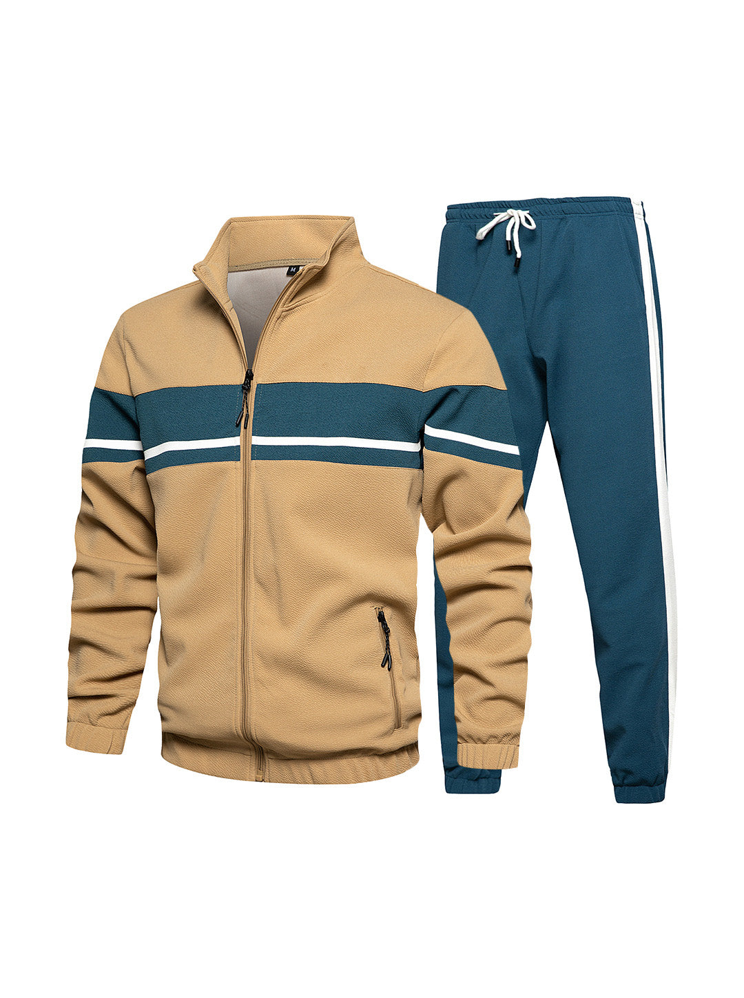 Jackson Stand Collar Sweatshirt With Elastic Waist Sweatpants