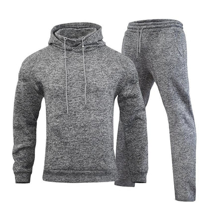 Men's Cationic Fleece Hooded Tracksuit