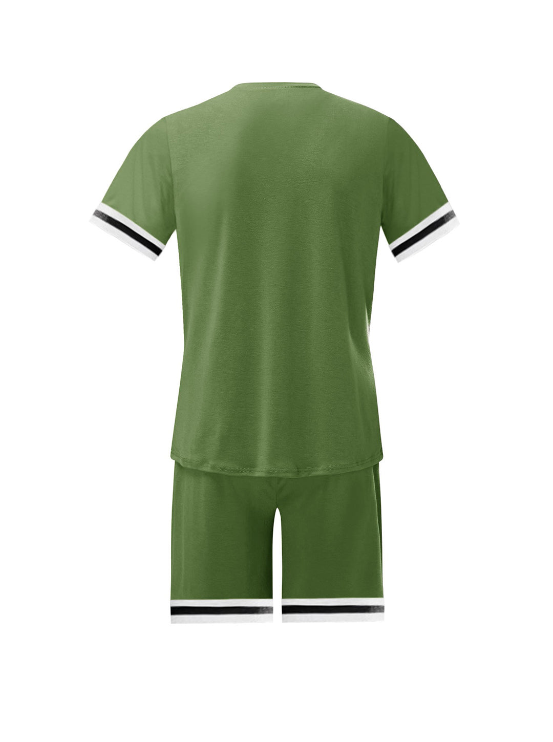 Scott Trend Solid Color Short-sleeved Shorts Two-piece Set