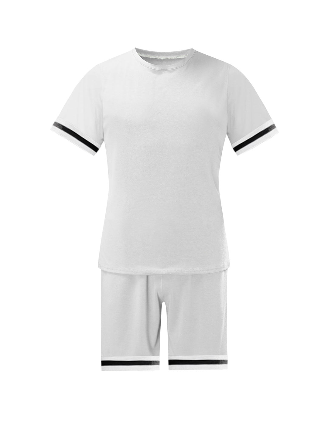 Scott Trend Solid Color Short-sleeved Shorts Two-piece Set