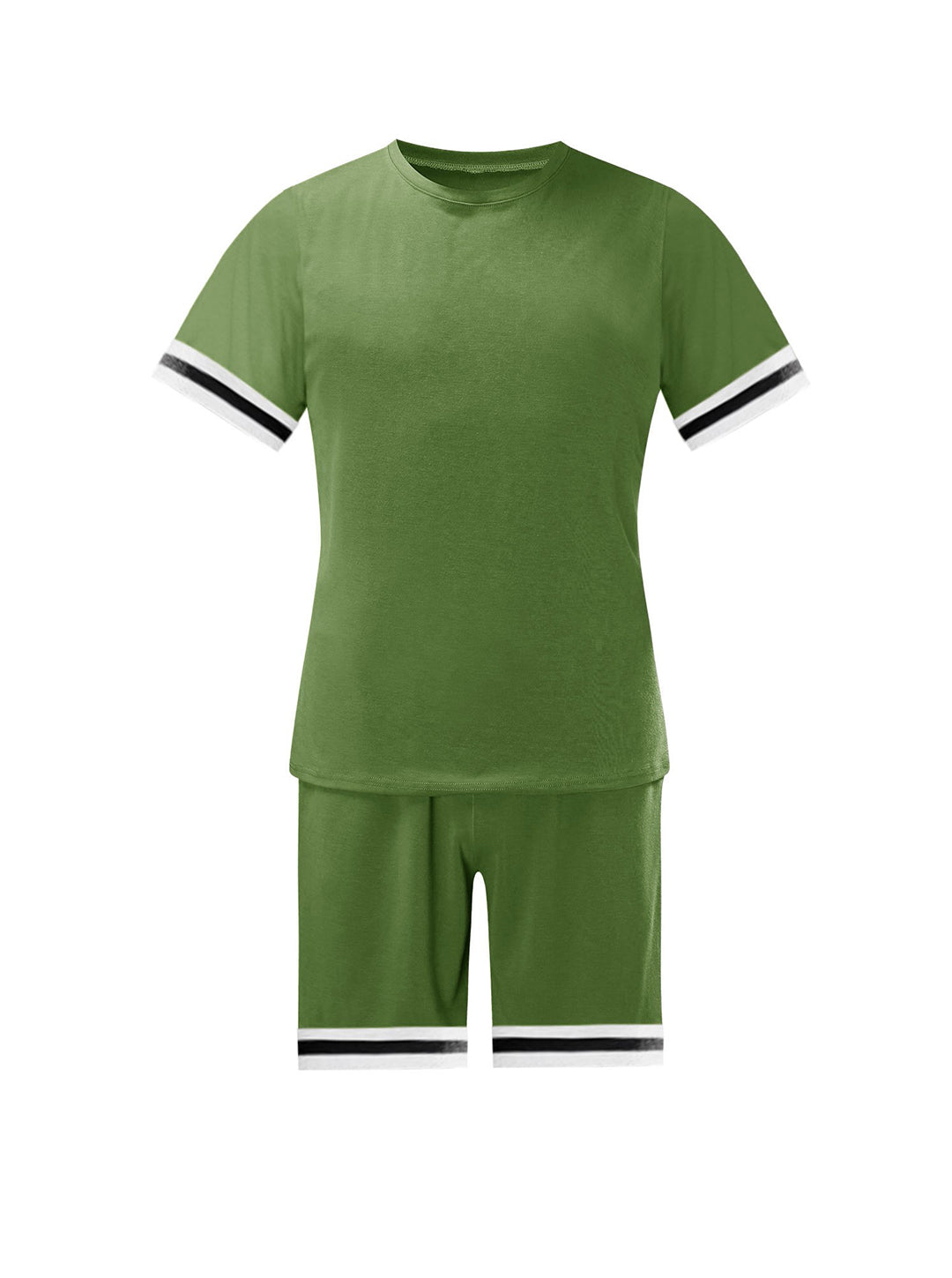 Scott Trend Solid Color Short-sleeved Shorts Two-piece Set