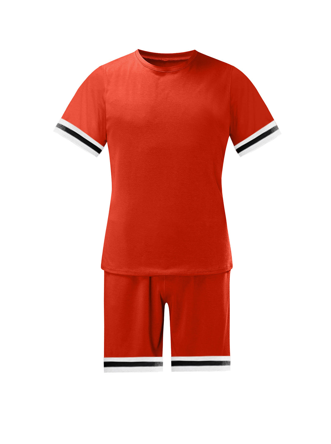 Scott Trend Solid Color Short-sleeved Shorts Two-piece Set