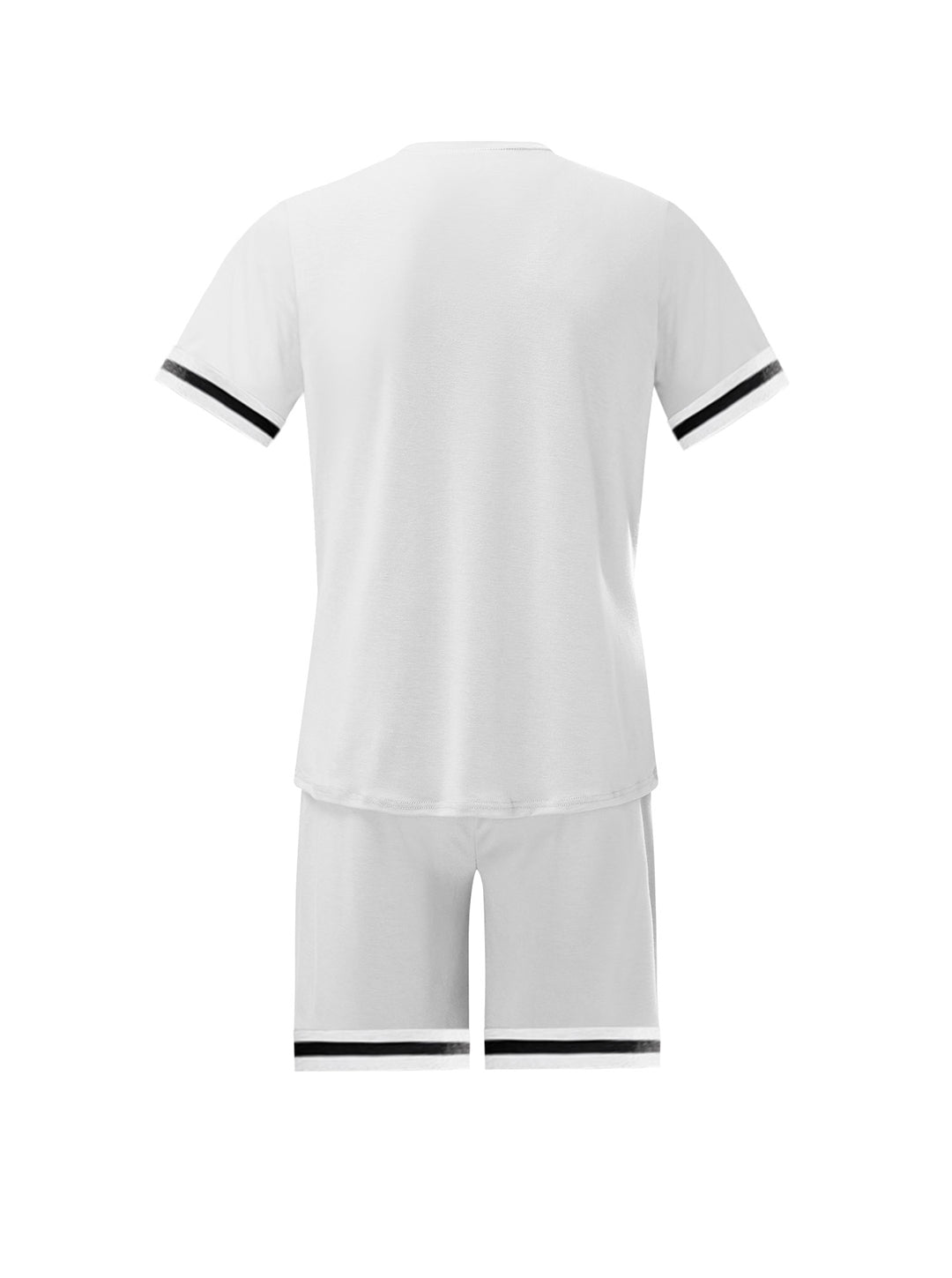 Scott Trend Solid Color Short-sleeved Shorts Two-piece Set