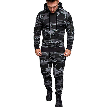 Alban Zipper Detail Drawstring Hoodie & Sweatpants