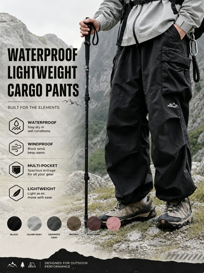 Unisex Loose Hiking Pants, Lightweight, Waterproof & Quick-Dry Outdoor Trousers, Ideal for Hiking, Camping, Travel & Daily Wear