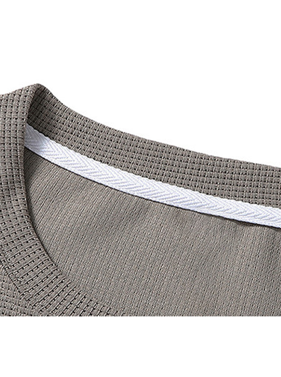 Rountree Solid Color Waffle Fabric Summer Suit
