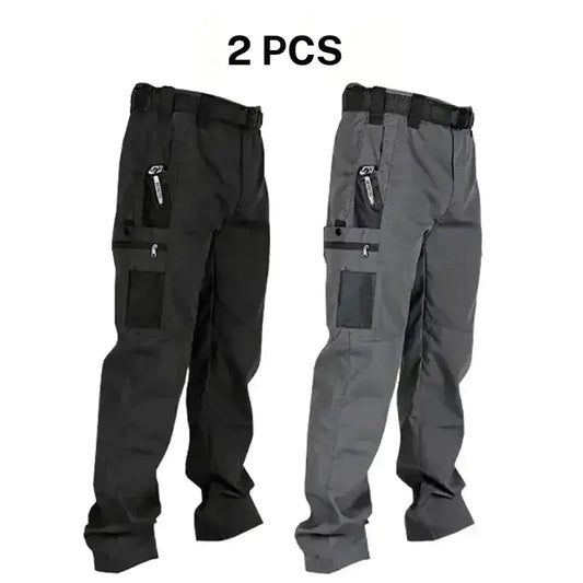 Men’s Tactical Work Pants | Multi Pockets & Zipper, for Work & Outdoor Activities