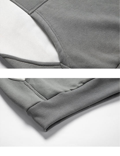 Men's Color Block Casual Long-sleeved Hoodie Tracksuit